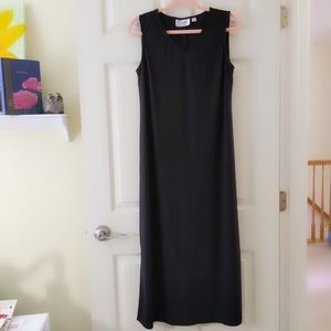 Linea Black Sleeveless Dress Small